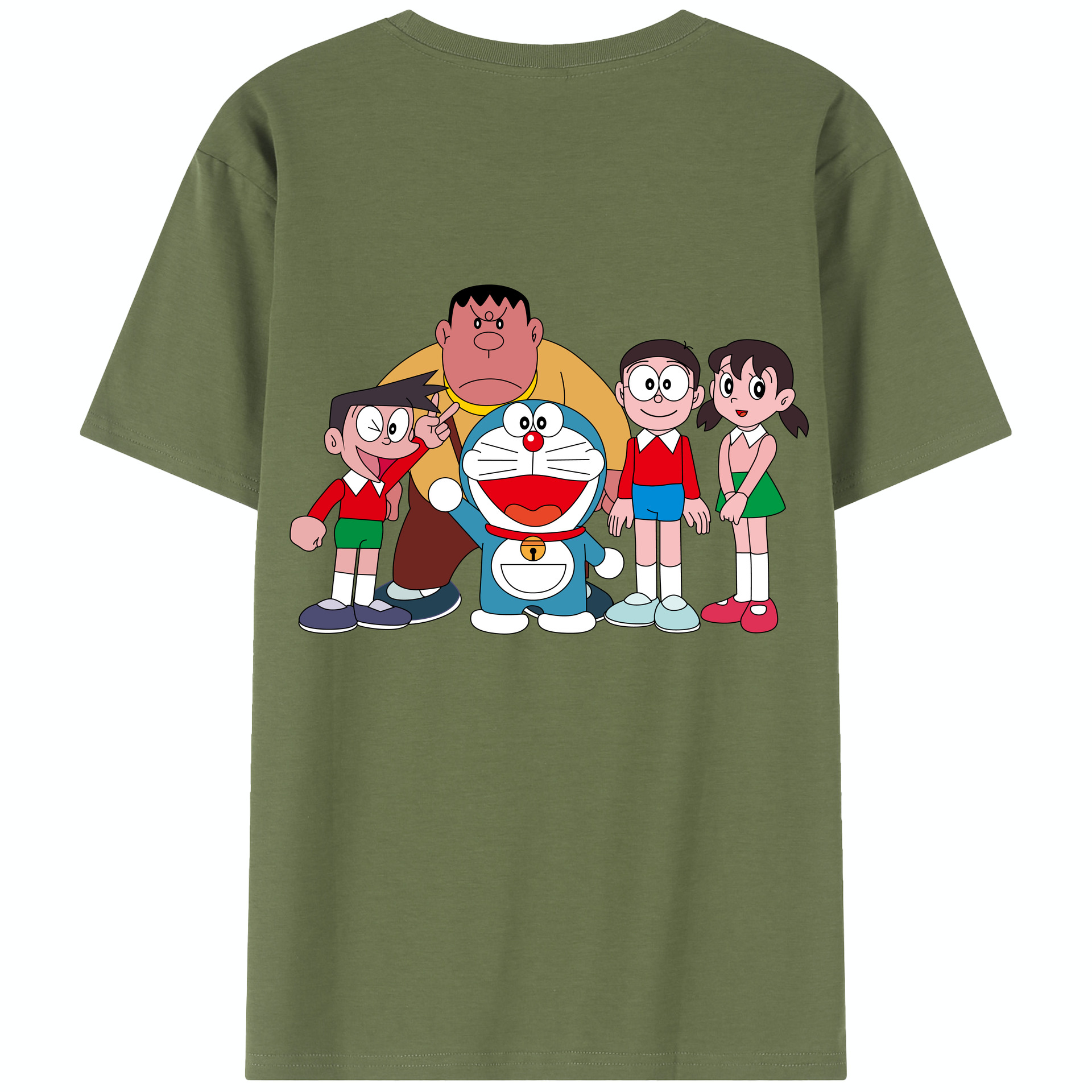 （画像用） ドラえもん 骨川 スネ夫 Doraemon Honekawa Suneo 綿100％半袖Tシャツ（背面プリント）